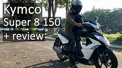 Kymco Super 8 150 review at road test ng sporty scooter