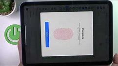 How to Add a Fingerprint on the iPad 10th Generation (2022) - Enable the Touch ID