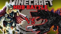 MOBZILLA VS THOR - Minecraft Mod Battle - Mob Battles - Superheroes Unlimited and OreSpawn Mods