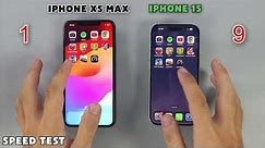 iPhone 15 vs iPhone XS Max | Speedtest & Camera Comparison