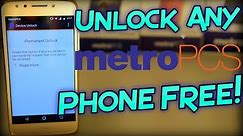 Unlock Any Metro PCS Phone Free