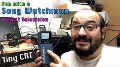 Mac84: Fun with a Vintage Sony Watchman Pocket CRT TV from 1985