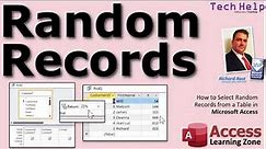 How to Select Random Records in Microsoft Access. Top X. Random Number Generator. Randomize.