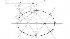 How to draw an oval given its two axis