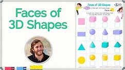 Faces of 3D Shapes | Geometry | Math for 2nd Grade | Kids Academy