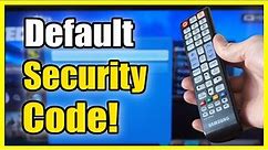 How to Enter Default Security PIN on Old Samsung Smart TV & Reset it (Fast Tutorial)