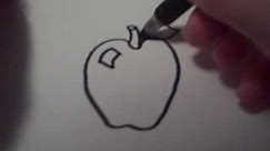 How to Draw a Cartoon Apple