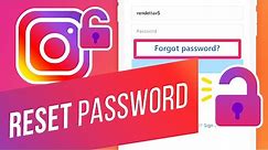 How to Recover Your Forgotten Instagram Password | How to Reset Instagram Using Email