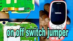 Nokia 3310 on off switch jumper / Nokia ta 1030 on off keypad ways / Nokia ta 1030 power key jumper