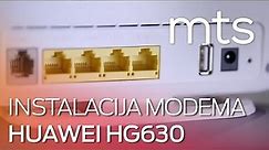 Instalacija modema Huawei HG630 i podešavanje WLAN-a