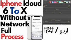 How To iPhone Icloud Bypass - 6 To x Without Network Full Process By - Unlock Tool
