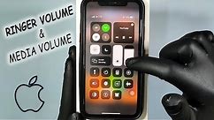 How to adjust Media volume and Ringer volume on iPhone?