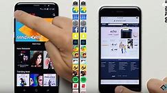[영상] 갤럭시S8 vs 아이폰6S, 앱 실행 속도 대결 결과는?