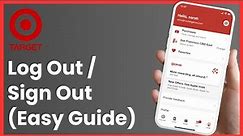 How to Log Out of Target App - Sign Out of Target App !