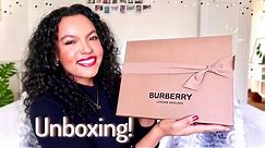 BURBERRY CLASSIC CHECK CASHMERE SCARF UNBOXING | Layonie Jae