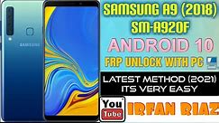 Samsung A9 2018(SM-A920F) frp bypass with Pc new easy trick Android10