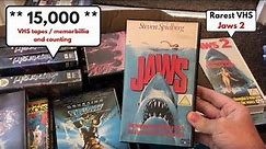 ** 2018 new updated 15,000 ** VHS collection film memorabilia pre cert video shop rental