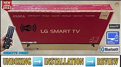 LG 43LM5600PTC 2023 || 43 Inch Full HD Webos Smart Tv Unboxing And Review || Remote Complete Demo