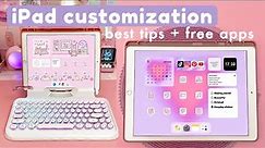 Best iPad customization tips + free apps in 2022 ✨ useful widgets, aesthetic homescreen and more