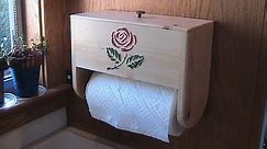 Make a paper towel holder with storage