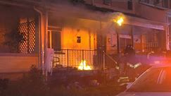3-ALARMS: Allentown Firefighters battle this rowhome fire and rescue 2 civilians