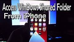 How To Access Shared Windows Folders & Files From iPhone