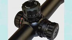 Sniper Tactical Scope 1-4x28 5 Eye Relief with Cantilever mount and Etched Chevron Glass reticle