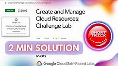 Create and Manage Cloud Resources: Challenge Lab | #GSP313 | #studyjam #shorttrick #googlecloud