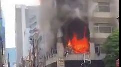 Ongoing explosion & fire in central Tokyo right now. At least 4 people injured. #tokoky #fire #explosion | Japan Moments