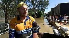 Echuca in Victoria are desperately sandbagging riverbanks and evacuating the elderly