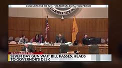 Gun purchase waiting period bill headed to governor's desk