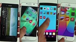 Sony Xperia Z3+ vs LG G4 vs Galaxy S6 vs iPhone 6 Speed Test 4K