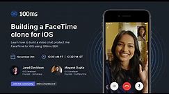 Live Stream - Building FaceTime Clone for iOS using 100ms SDK