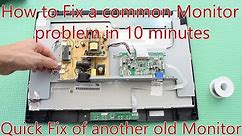 How to fix any Monitor with the most Common Problems. Fixing another ViewSonic Monitor in 10 minutes