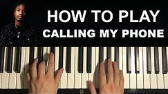 Lil Tjay - Calling My Phone (feat. 6LACK) (Piano Tutorial Lesson)
