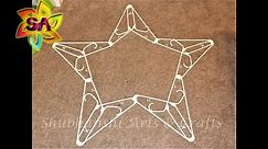 Making a Star using Cloth Hangers | Christmas Decoration Idea
