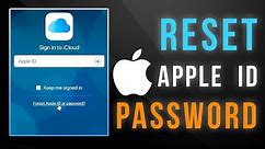 appleid.apple.com Reset Password | Forgot Apple ID Password 2018 | Apple ID