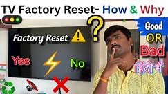 How to Perform a Factory Reset on Your Smart TV and Unlock Hidden Benefits ! | Complete Guide