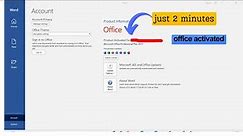 How to activate Office 2021 Pro Plus online just 2 minutes