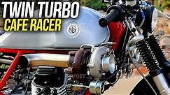 Twin Turbo Cafe Racer Moto Guzzi Full Build - Motorcycle Build ASMR