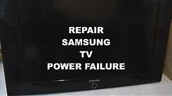 Repair Samsung LCD TV with a flashing standby light problem