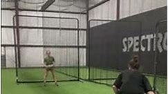 Softball fielding lesson at Spectrum Sports of Philadelphia.