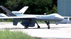 Indian Navy Predator MQ-98 Drones Take off and Landing from Rajali Airbase