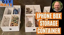 Turn Your Old iPhone Box into Drawer Storage! Upcycle & Reuse Hack - by DIYNate