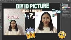 Create your ID Picture at home under 5 minutes! | Hannah Elyne | (Philippines)