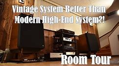 Vintage JBL L300 stereo system better than modern system? Tony's Killer System Room Tour.