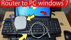 How to connect wifi to pc windows 7 with cable