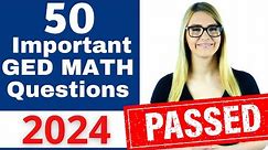 GED Math 2024 - Pass the GED with EASE