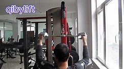 Lat Bar Cable Machine Attachment Strength Training D Handle Curl Pull Down Bar Attachments