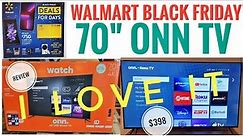REVIEW Walmart Black Friday ONN 70" Class 4K UHD LED Roku Smart TV HDR 100068378 I LOVE IT